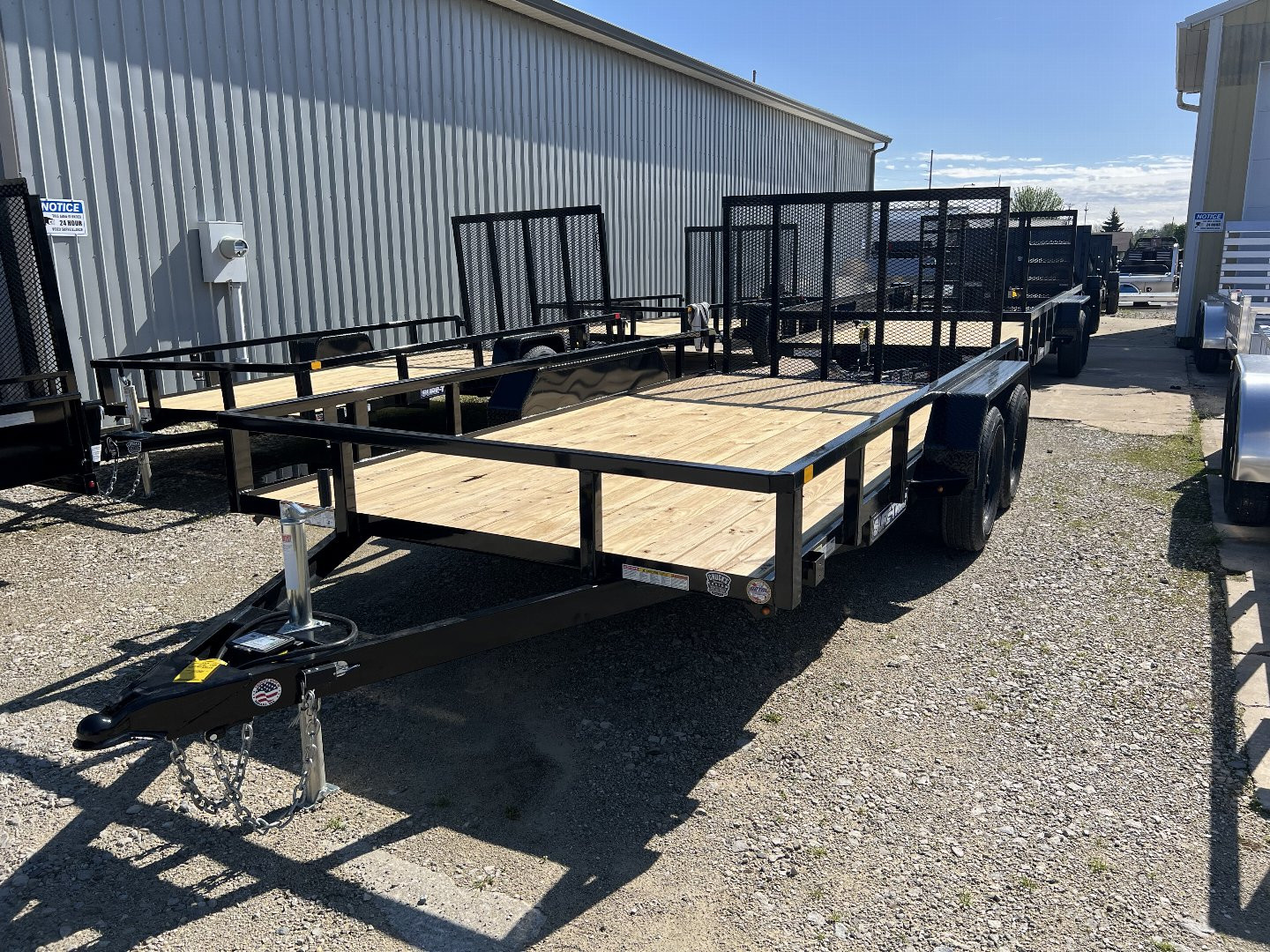 New 2025 SURE-TRAC 7X14 TUBE TOP 7K Utility Trailer