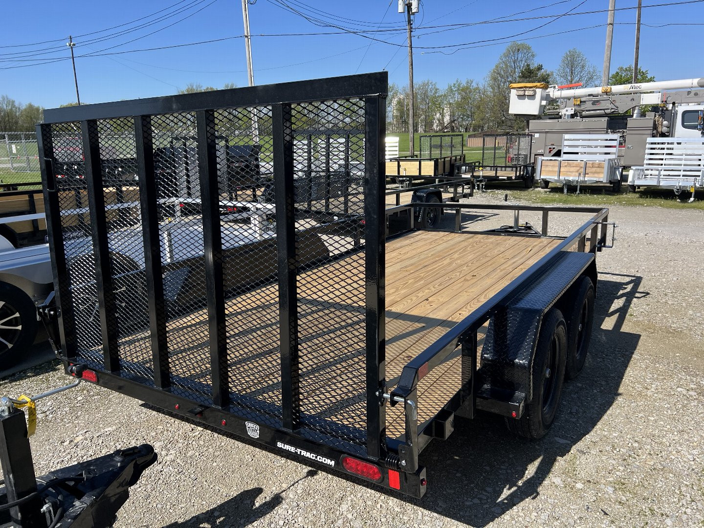 New 2025 SURE-TRAC 7X14 TUBE TOP 7K Utility Trailer