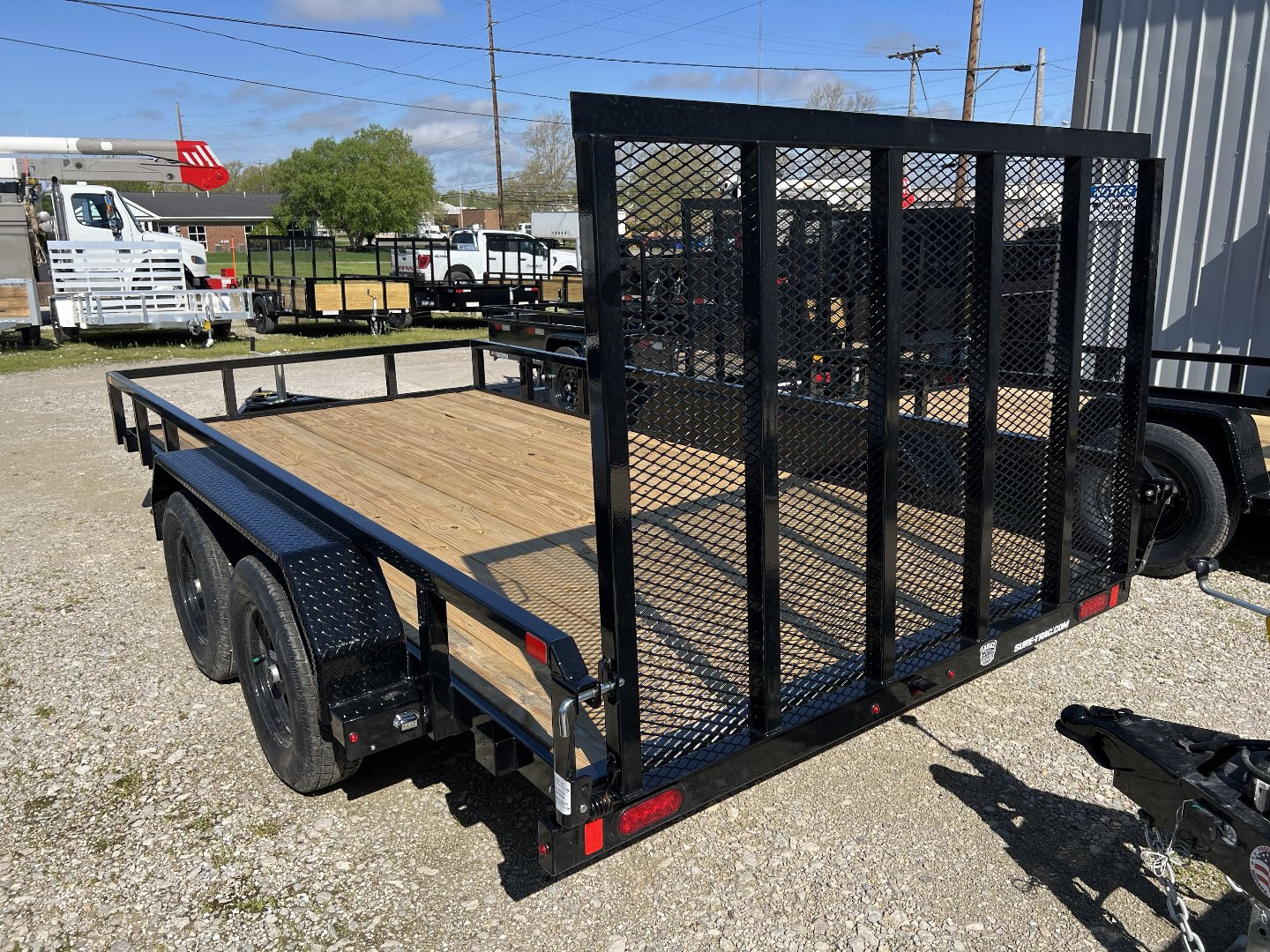 New 2025 SURE-TRAC 7X14 TUBE TOP 7K Utility Trailer