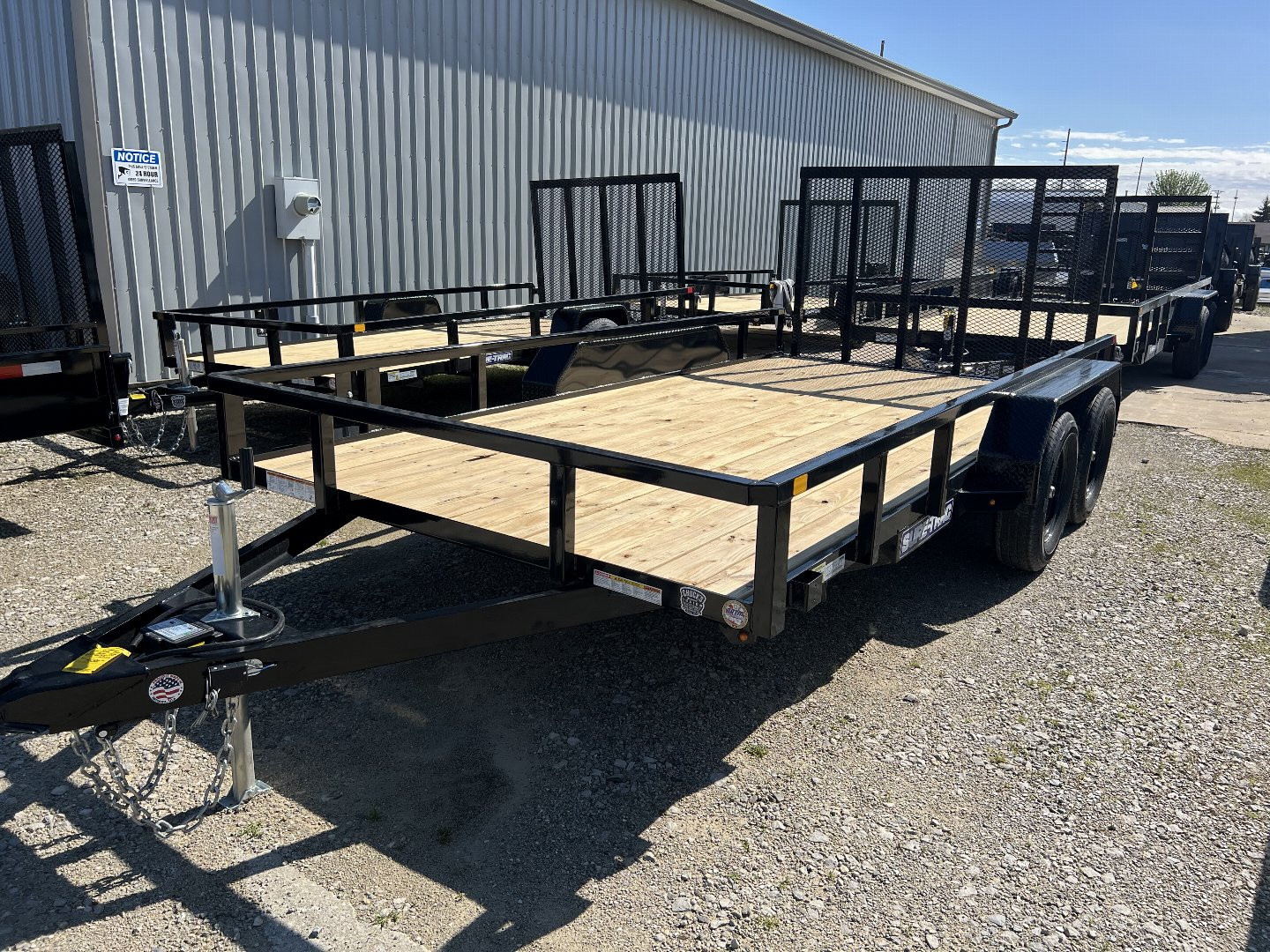 New 2025 SURE-TRAC 7X14 TUBE TOP 7K Utility Trailer