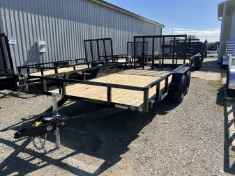 New 2025 SURE-TRAC 7X14 TUBE TOP 7K Utility Trailer