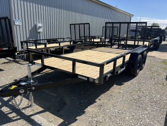 New 2025 SURE-TRAC 7X14 TUBE TOP 7K Utility Trailer