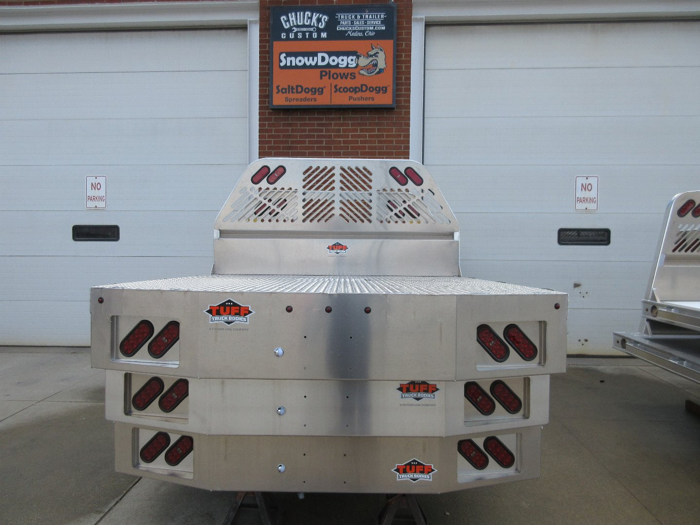 New 2025 Tuff Truck Bodies Truck Bed 7'6"X84" ECONOMY ALUMINUM RANCHER W/TRAP DOOR NO HITCH