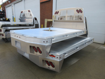 New 2025 Tuff Truck Bodies 8'6"X 100" RANCHER EXTRUDED ALUMINUM W/GOOSENECK HITCH TRUCK BED Truck Bed
