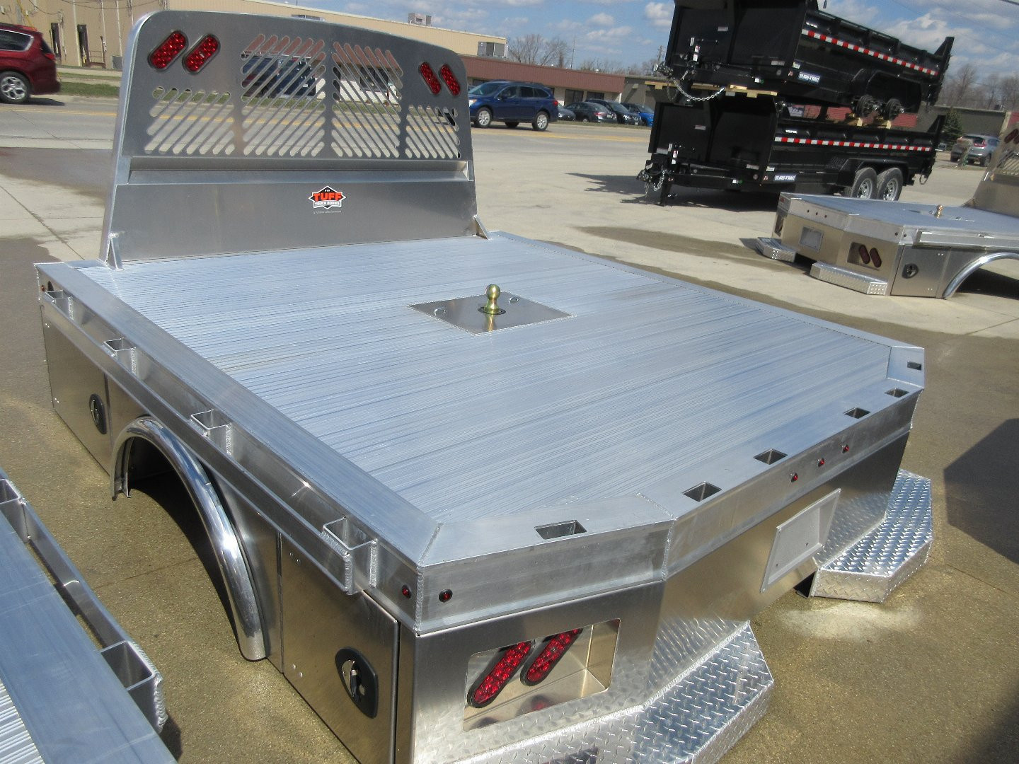 New 2025 Tuff Truck Bodies 8'6"X 100" SKIRTED RANCHER EXTURDED ALUMINUM W/GOOSENECK HITCH Truck Bed