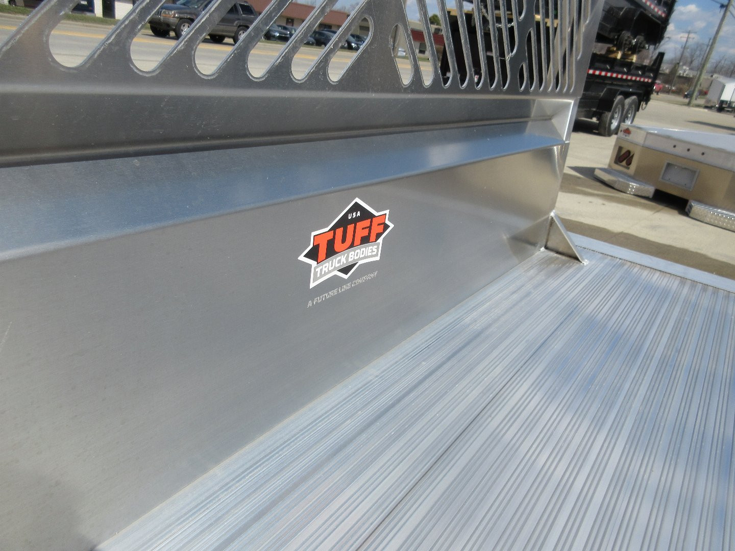 New 2025 Tuff Truck Bodies 8'6"X 100" SKIRTED RANCHER EXTURDED ALUMINUM W/GOOSENECK HITCH Truck Bed