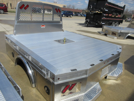 New 2025 Tuff Truck Bodies 8'6"X 100" SKIRTED RANCHER EXTURDED ALUMINUM W/GOOSENECK HITCH Truck Bed