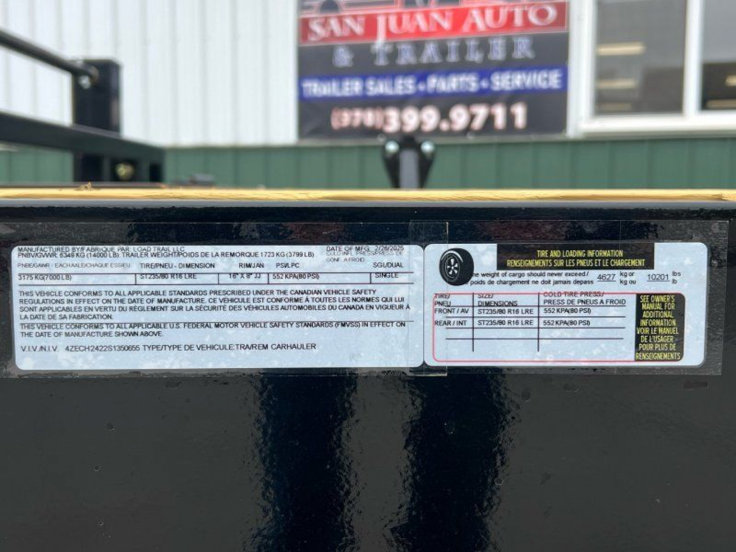 New 2025 Load Trail 83" X 24' Carhauler Car Hauler