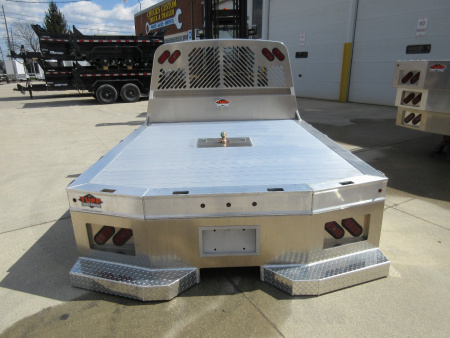 New 2025 Tuff Truck Bodies 8'6"X 84" SKIRTED RANCHER EXTURDED ALUMINUM W/GOOSENECK HITCH Truck Bed