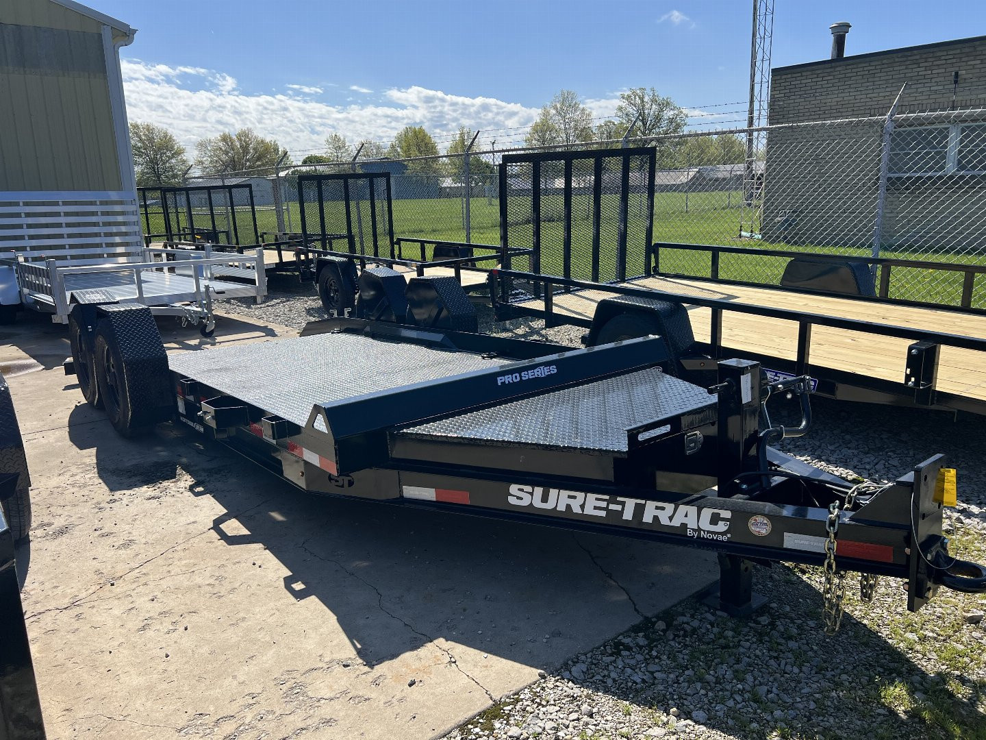 New 2025 Sure-Trac 7X16 DROP DECK EQUIPMENT TRAILER Equipment Trailer