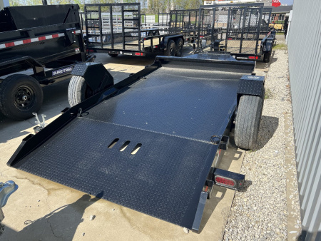 New 2025 Sure-Trac 7'X12' DROP DECK EQUIPMENT TRAILER Equipment Trailer