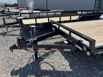 New 2025 Sure-Trac 7 x 20 (18+2) Equipment Trailer 14K