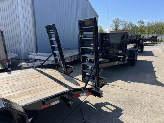 New 2025 Sure-Trac 7 x 20 (18+2) Equipment Trailer 14K