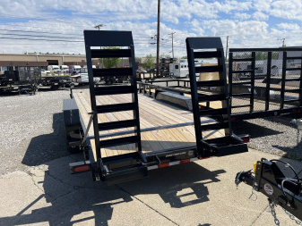 New 2025 Sure-Trac 7 x 20 (18+2) Equipment Trailer 14K