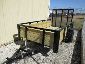 New 2025 Sure-Trac 5 x 10 Tube Top Three Board Trailer  3K Idler