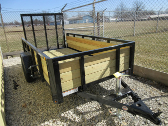 New 2025 Sure-Trac 5 x 10 Tube Top Three Board Trailer  3K Idler