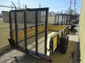 New 2025 Sure-Trac 5 x 10 Tube Top Three Board Trailer  3K Idler