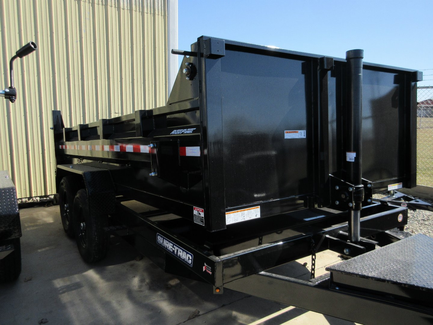 New 2024 Sure-Trac 82 IN x 14 HD Low Profile Dump Trailer  14K Telescopic