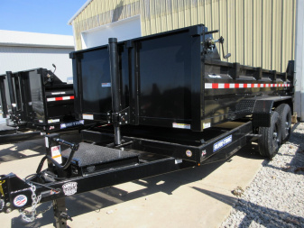 New 2024 Sure-Trac 82 IN x 14 HD Low Profile Dump Trailer  14K Telescopic