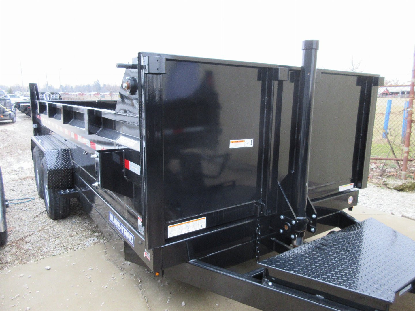 New 2025 Sure-Trac 82 x 16 HD Low Profile Dump Trailer 14K TelescopIc