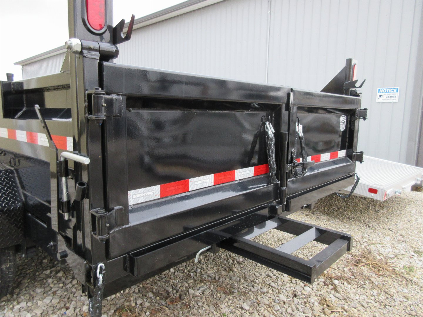 New 2025 Sure-Trac 82 x 16 HD Low Profile Dump Trailer 14K TelescopIc
