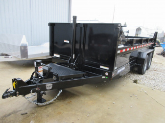 New 2025 Sure-Trac 82 x 16 HD Low Profile Dump Trailer 14K TelescopIc