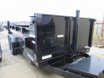 New 2025 Sure-Trac 82 x 16 HD Low Profile Dump Trailer 14K TelescopIc