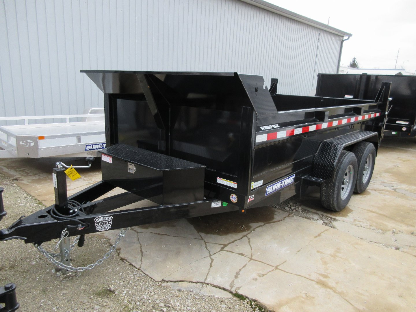 New 2025 Sure-Trac 6 x 12 Low Profile Dump Trailer 10K Single Ram