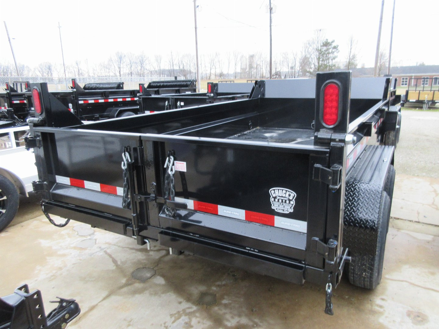 New 2025 Sure-Trac 6 x 12 Low Profile Dump Trailer 10K Single Ram