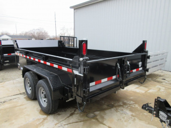 New 2025 Sure-Trac 6 x 12 Low Profile Dump Trailer 10K Single Ram