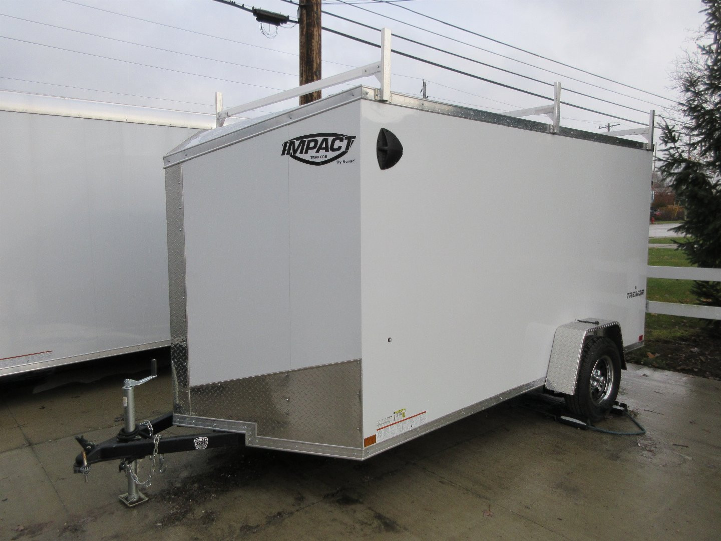 New 2025 Impact Trailers 6'X12' TREMOR FLAT TOP SLOPED V NOSE RAMP DOOR Cargo / Enclosed TraiIer