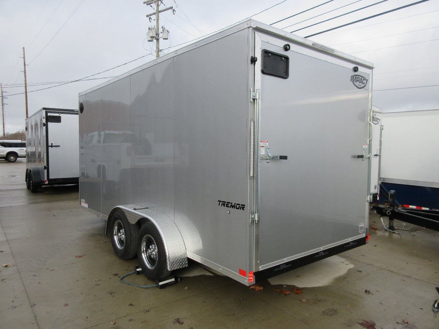 New Impact Trailers 7'X16' TREMOR FLAT TOP SLOPED V NOSE Cargo / Enclosed Trailer