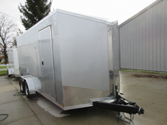 New Impact Trailers 7'X16' TREMOR FLAT TOP SLOPED V NOSE Cargo / Enclosed Trailer