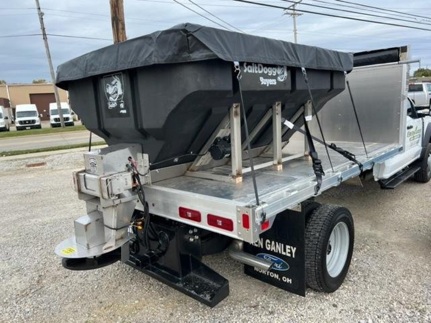 New SaltDogg SALTDOGG® PRO4000 SERIES POLY HOPPER SPREADERS WITH AUGER Salt Spreader
