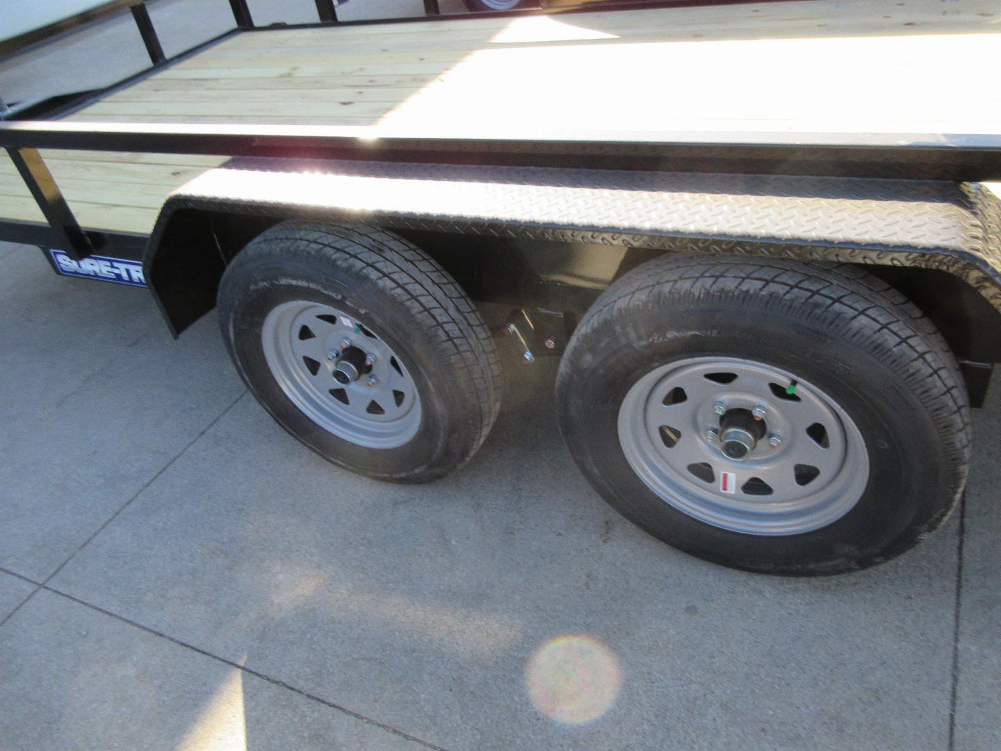 New 2025 SURE-TRAC 7X14 TUBE TOP 7K Utility Trailer