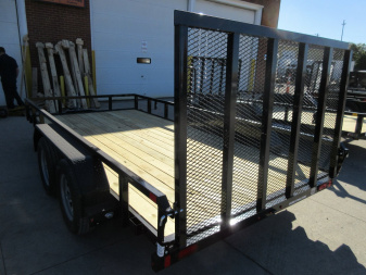 New 2025 SURE-TRAC 7X14 TUBE TOP 7K Utility Trailer