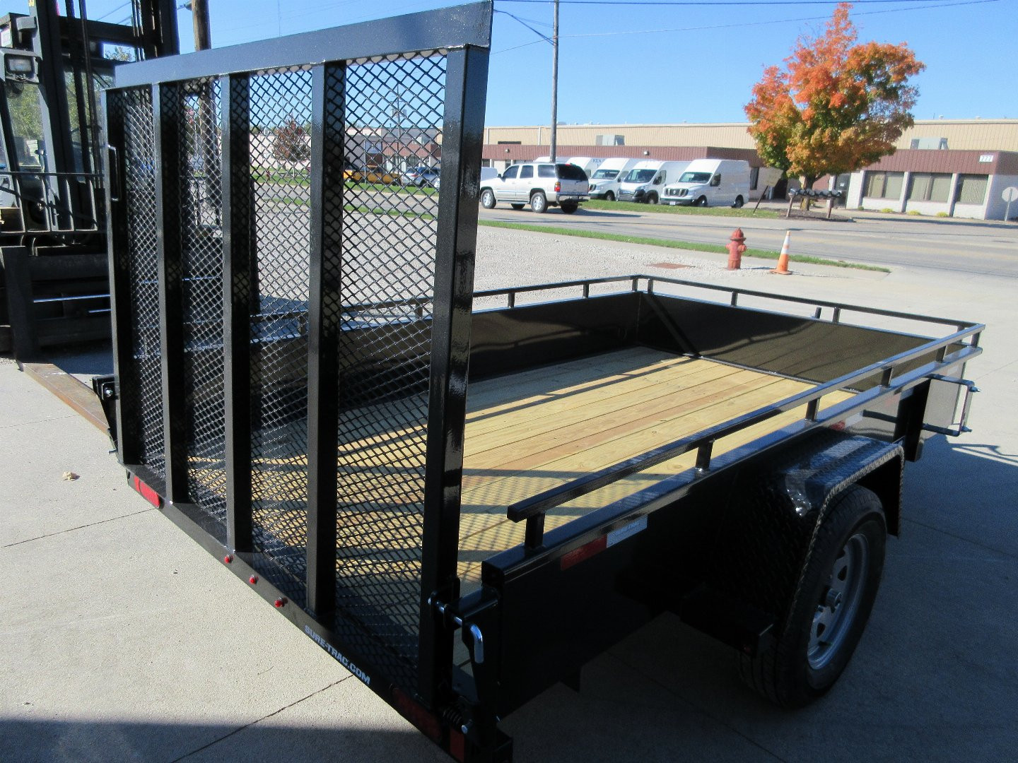 New 2025 Sure-Trac 6X10 STEEL HIGH SIDE Utility Trailer