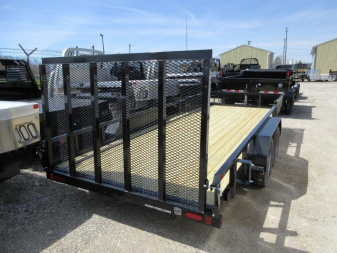 New 2025 SURE-TRAC 7 x 18 Tube Top ATV Trailer 7K Tandem ATV Trailer