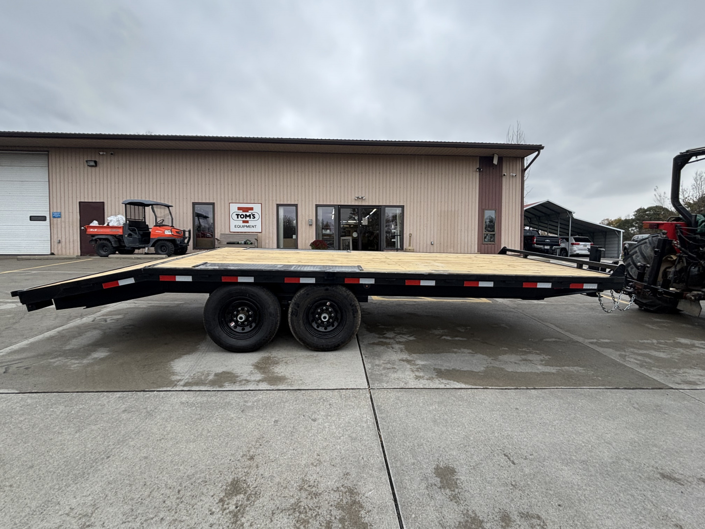 New 2026 Down 2 Earth Trailers 102"X20' (16' + 4' Dovetail) Deckover - Slide In/Out Ramps - 14000#GVWR