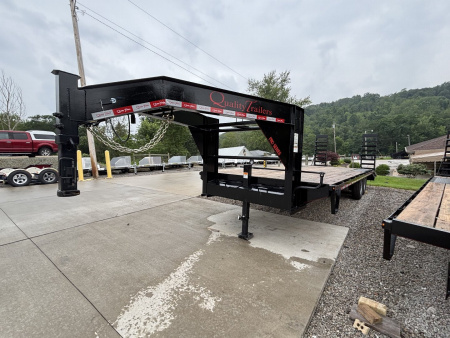Used NEW/USED 2025 Quality Trailers 24' Gooseneck (20' + 4' Dovetail) Pro Series - 17000# GVWR