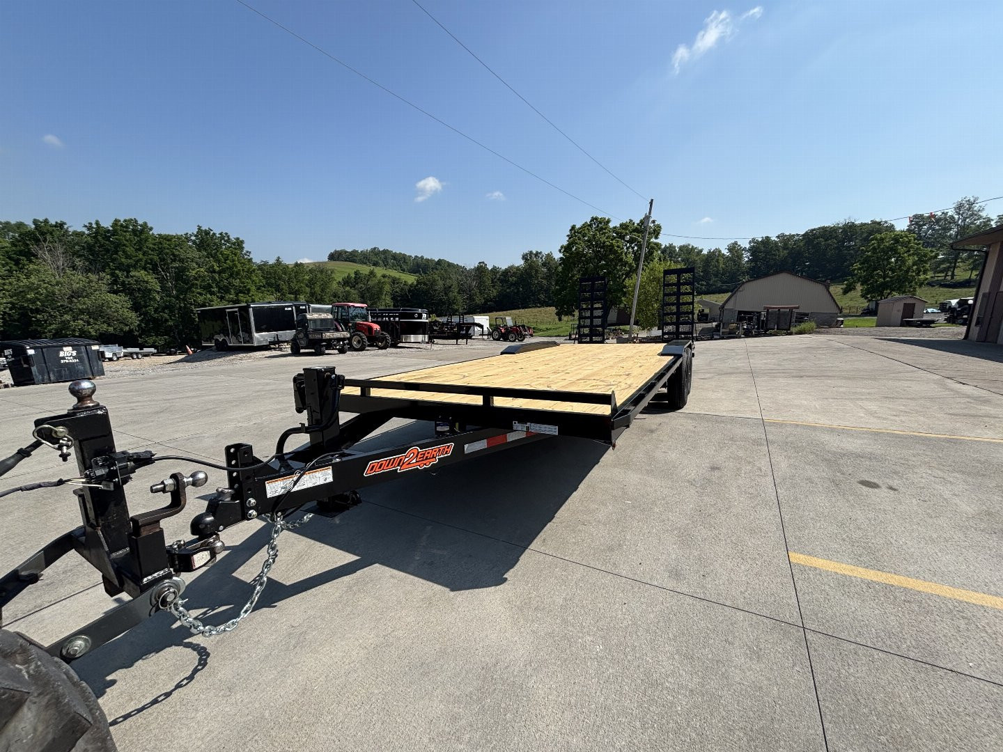New 2026 Down 2 Earth Trailers 102"X24' Drive Over Equipment Hauler Trailer - 14,000# GVWR