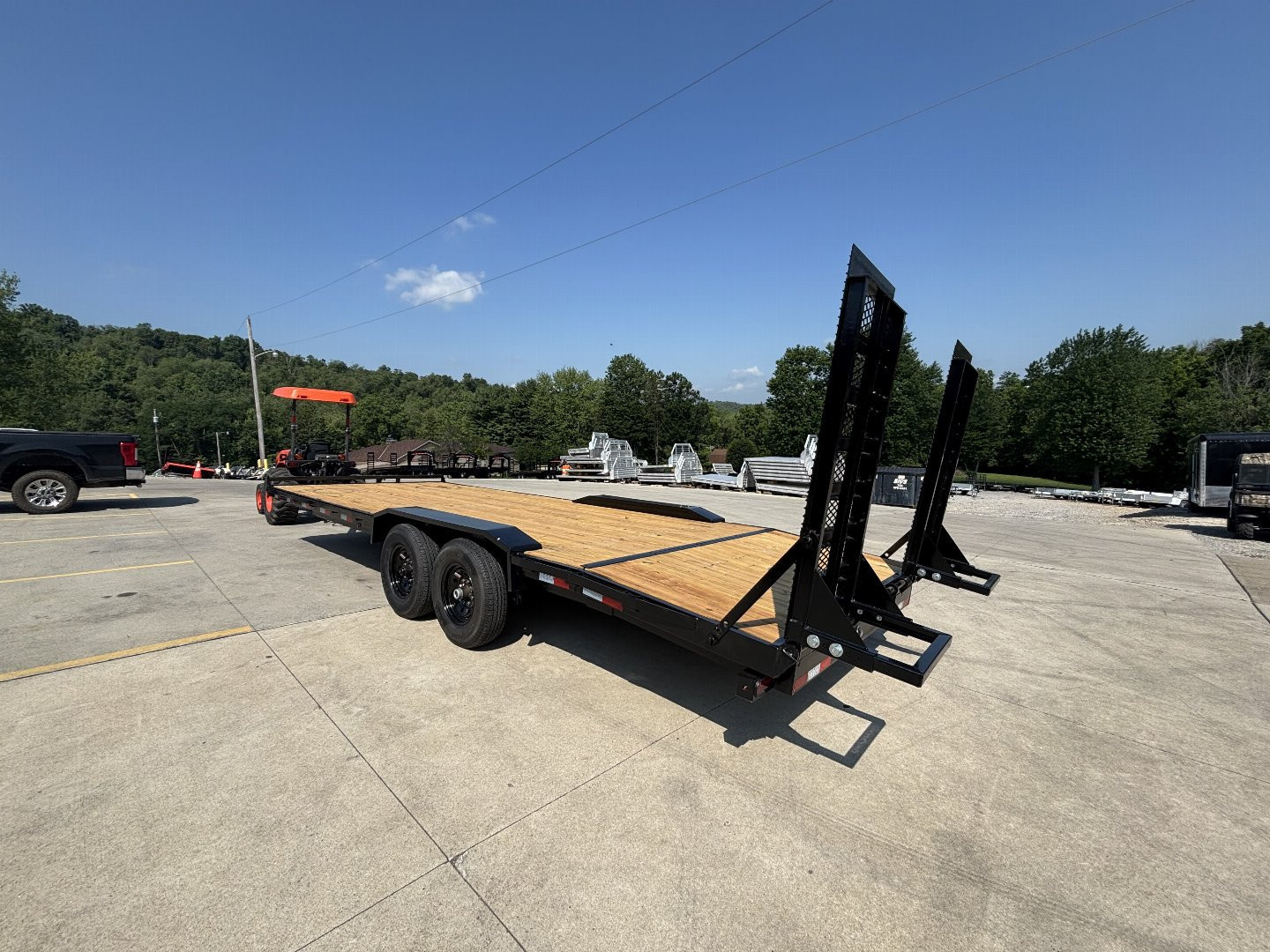 New 2026 Down 2 Earth Trailers 102"X24' Drive Over Equipment Hauler Trailer - 14,000# GVWR