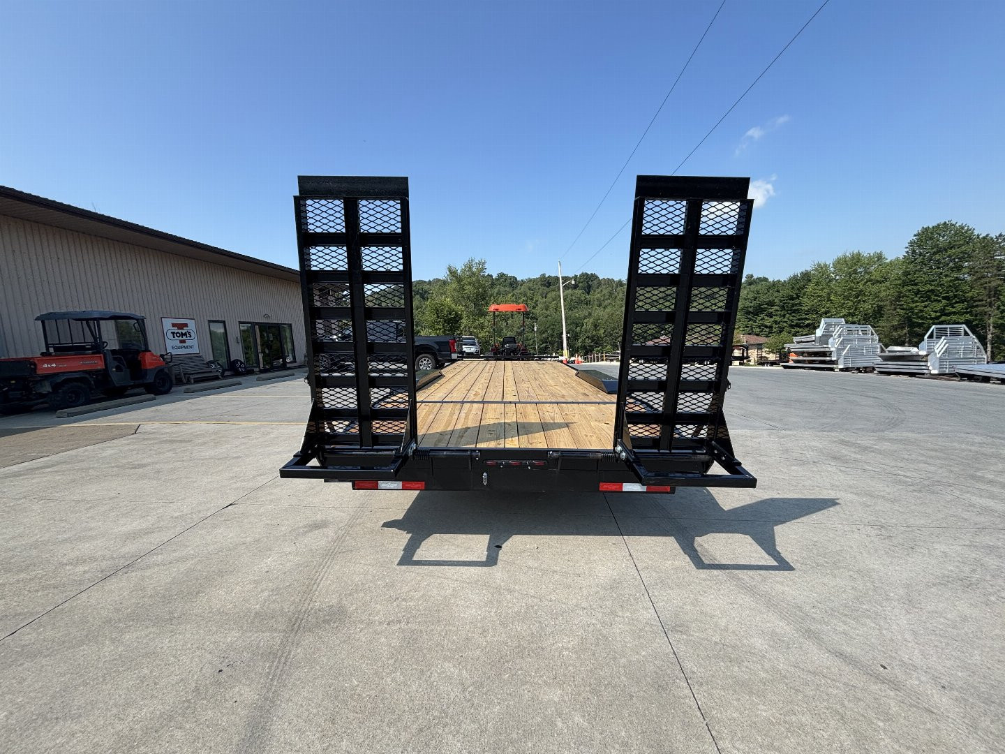 New 2026 Down 2 Earth Trailers 102"X24' Drive Over Equipment Hauler Trailer - 14,000# GVWR