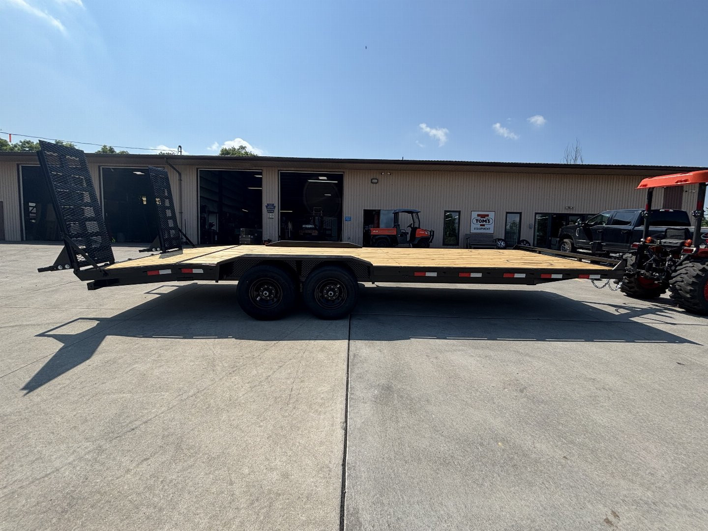 New 2026 Down 2 Earth Trailers 102"X24' Drive Over Equipment Hauler Trailer - 14,000# GVWR