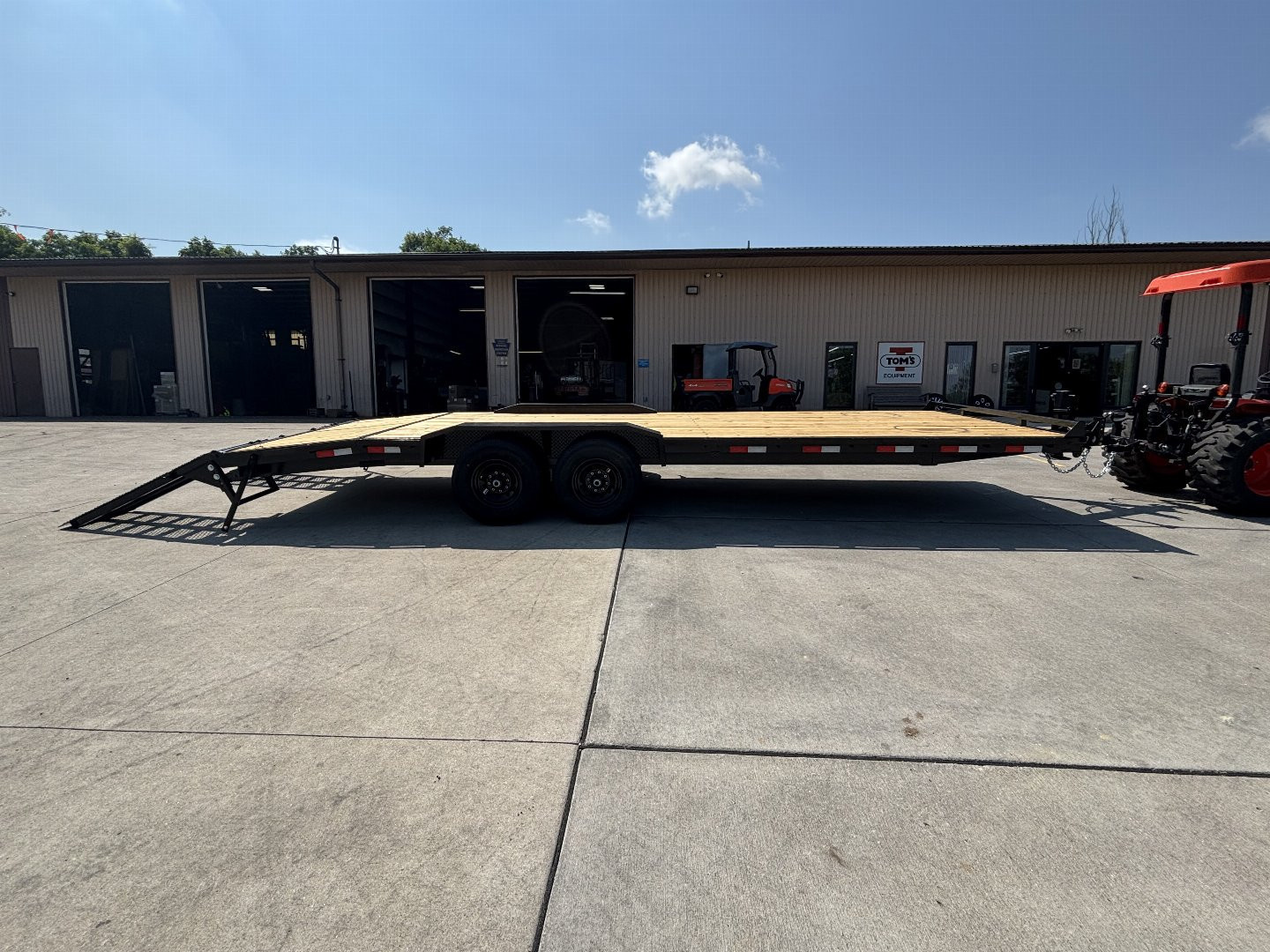 New 2026 Down 2 Earth Trailers 102"X24' Drive Over Equipment Hauler Trailer - 14,000# GVWR
