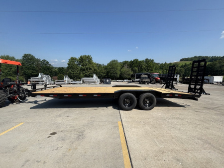 New 2026 Down 2 Earth Trailers 102"X24' Drive Over Equipment Hauler Trailer - 14,000# GVWR