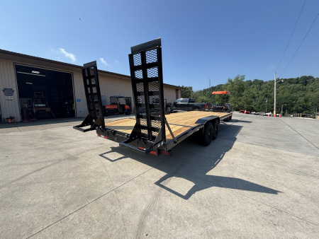 New 2026 Down 2 Earth Trailers 102"X24' Drive Over Equipment Hauler Trailer - 14,000# GVWR