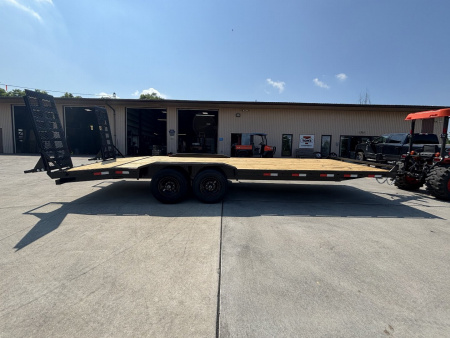 New 2026 Down 2 Earth Trailers 102"X24' Drive Over Equipment Hauler Trailer - 14,000# GVWR