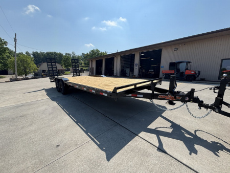 New 2026 Down 2 Earth Trailers 102"X24' Drive Over Equipment Hauler Trailer - 14,000# GVWR