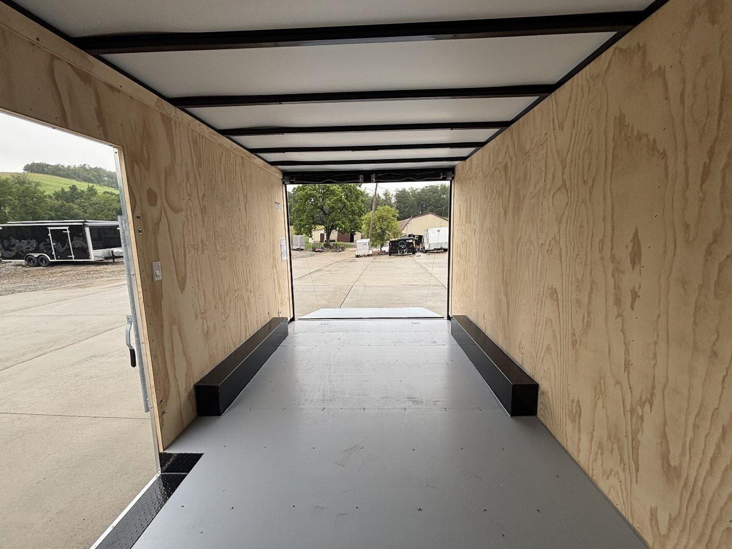 New 2025 Car Mate Trailers 8X 16 Custom Car Enclosed Trailer - Silver Frost W/ Ramp Door - 9990# GVWR